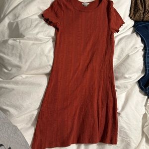 Fitted Knit Sweater Dress